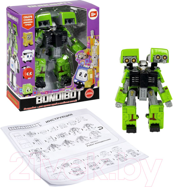 Изображение товара Робот-трансформер Bondibon Стиральная машинка / ВВ5829 (зеленый)