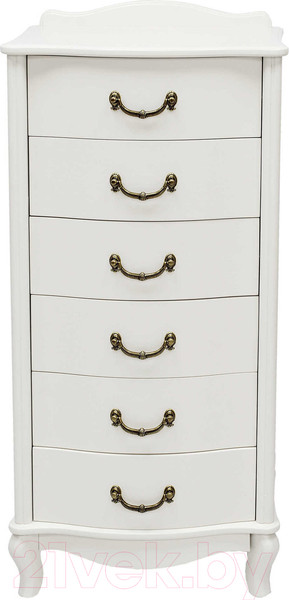 Изображение товара Комод Импэкс Джульетта 6 ящиков (молочный дуб)