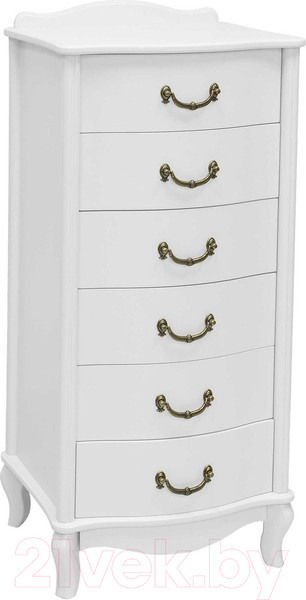 Изображение товара Комод Импэкс Джульетта 6 ящиков (молочный дуб)