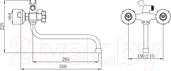 Изображение товара Смеситель РМС SL118-140