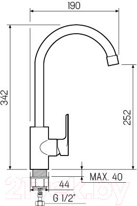 Изображение товара Смеситель РМС SL133-017F