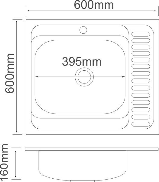 Изображение товара Мойка кухонная РМС MG6-6060L