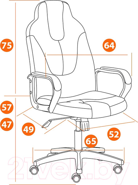 Изображение товара Кресло геймерское Tetchair Neo 2 кожзам (черный)