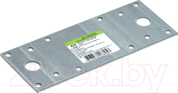 Изображение товара Пластина соединительная ЕКТ КР 210x90x2.0мм Крепежная / V022554 (белый цинк)