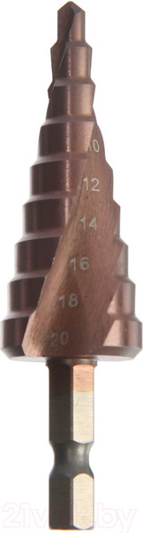 Изображение товара Сверло Tundra Pro ступенчатое HSS-Co спирал. шестигр. хвостовик 4-20мм 7546783