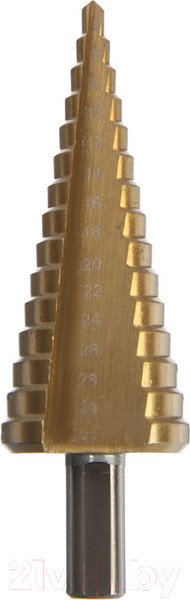Изображение товара Сверло Tundra Pro ступенчатое HSS TiN трехгранный хвостовик 4-32мм 4606767