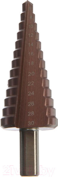 Изображение товара Сверло Tundra Pro ступенчатое HSS-Co трехгранный хвостовик 6-30мм 7546778