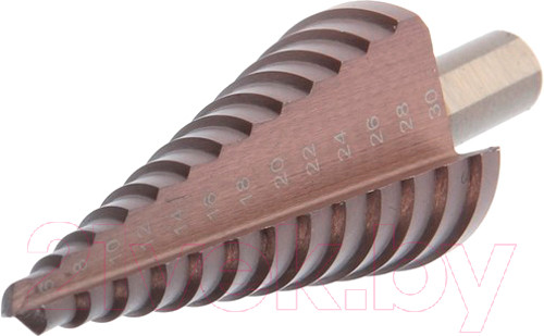 Изображение товара Сверло Tundra Pro ступенчатое HSS-Co трехгранный хвостовик 6-30мм 7546778