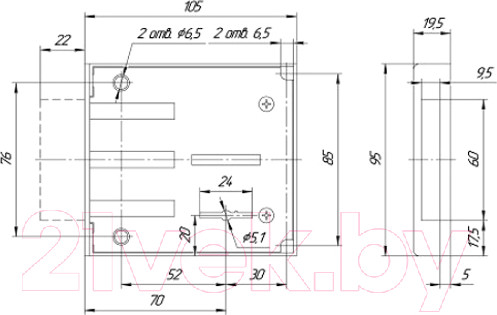 Изображение товара Замок врезной Меттэм ЗВ8 811.0.0 (3 ключа)