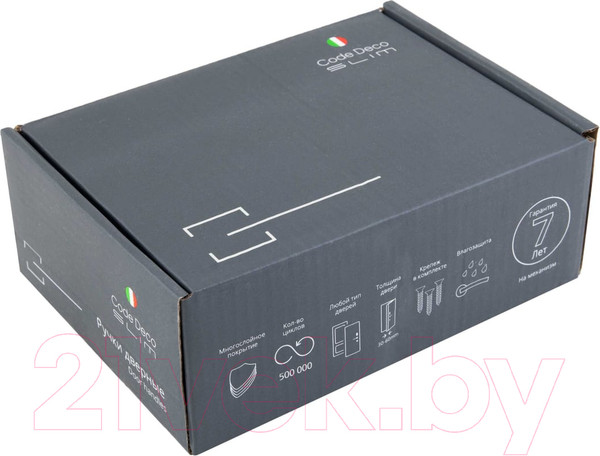 Изображение товара Ручка дверная Code Deco Slim H-30115-A-BLM