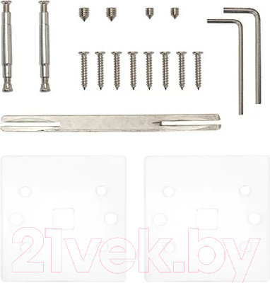 Изображение товара Ручка дверная Code Deco Slim H-30120-A-BLM/W