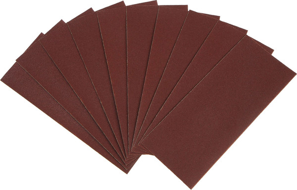 Изображение товара Набор шлифлистов Tundra Бумажная основа водостойкая 115x280 Р80 / 7508088  (10шт)