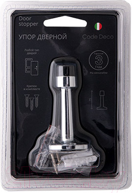 Изображение товара Ограничитель дверной Code Deco DS-0018-CR