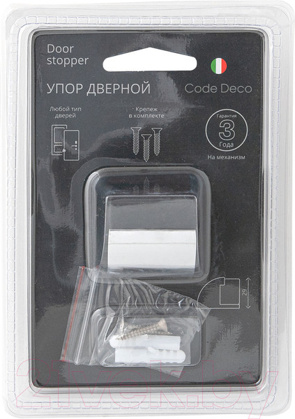Изображение товара Ограничитель дверной Code Deco DS-0020-CR