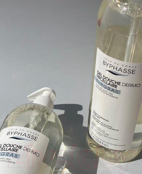 Изображение товара Гель для душа Byphasse Surgras Мицеллярный для сухой и нормальной кожи (1л)