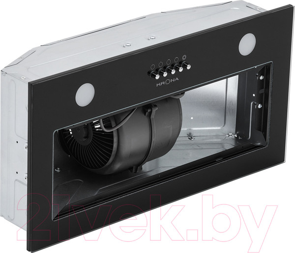 Изображение товара Вытяжка скрытая Krona Elisa 600 Glass PB / КА-00005279 (черный)