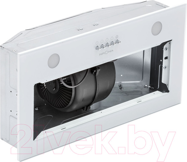 Изображение товара Вытяжка скрытая Krona Elisa 600 Glass PB / КА-00005281 (белый)