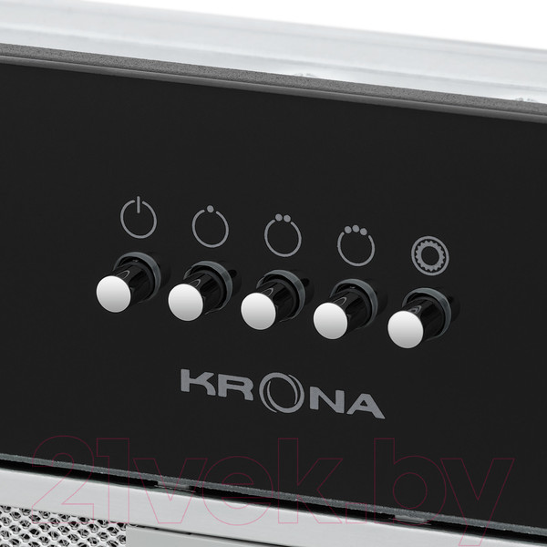 Изображение товара Вытяжка скрытая Krona Kate 600 Glass PB K / КА-00005278 (черный)
