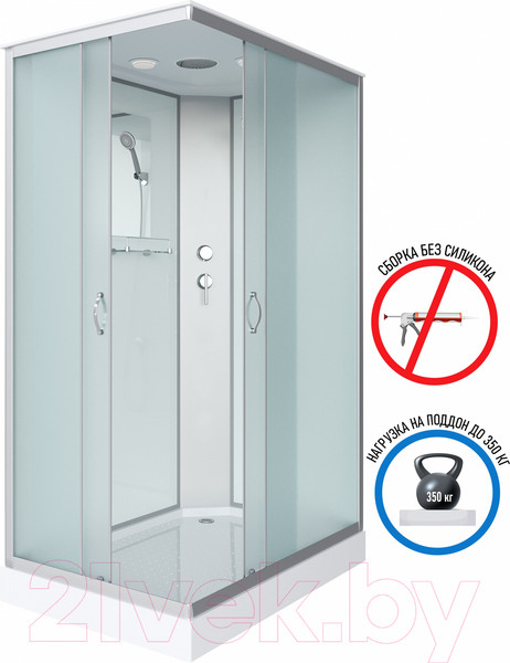 Изображение товара Душевая кабина Niagara NG-43975-14Q 90x70x215 (матовое стекло)