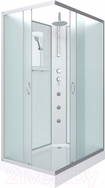 Изображение товара Душевая кабина Niagara NG-43975-14QBKTG 90x70x215 (матовое стекло)