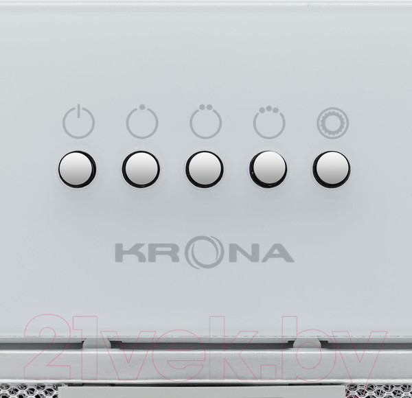 Изображение товара Вытяжка скрытая Krona Luisa 600 Glass PB / КА-00004385 (белый)