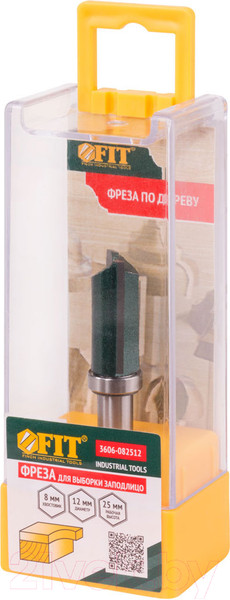Изображение товара Фреза FIT DxHxL 12x25x65.4мм / 3606-082512