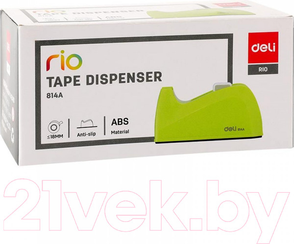 Изображение товара Диспенсер для скотча Deli E814A (салатовый)