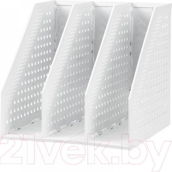 Изображение товара Лоток для бумаг Deli Тройной / E78995 (светло-серый)