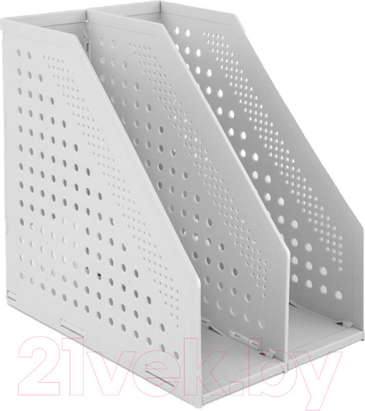 Изображение товара Лоток для бумаг Deli Вертикальный / 78999 (светло-серый)