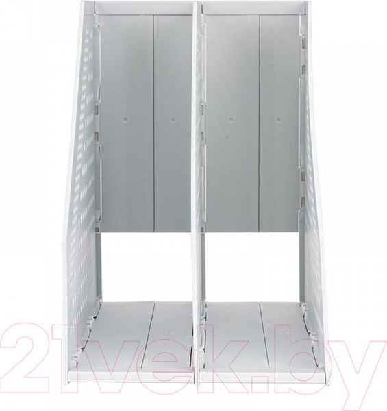 Изображение товара Лоток для бумаг Deli Вертикальный / 78999 (светло-серый)