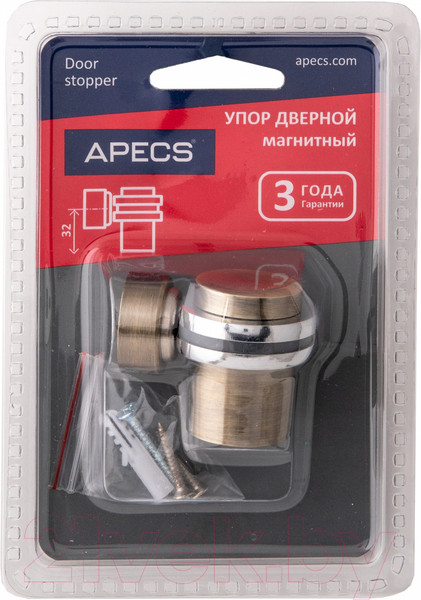 Изображение товара Ограничитель дверной Apecs DS-2762-M-AB