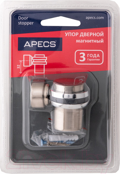 Изображение товара Ограничитель дверной Apecs DS-2762-M-NIS