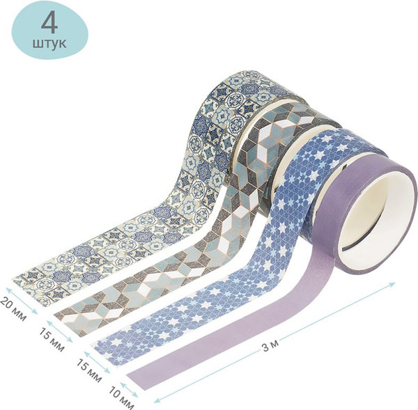 Изображение товара Скотч декоративный Meshu Mosaic / MS_36907 (4шт)