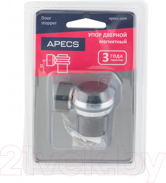 Изображение товара Ограничитель дверной Apecs DS-2762-M-BLM