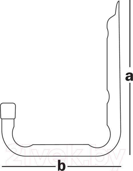 Изображение товара Крюк настенный ЕКТ 150x110мм Тип U Одиночный / CV501808
