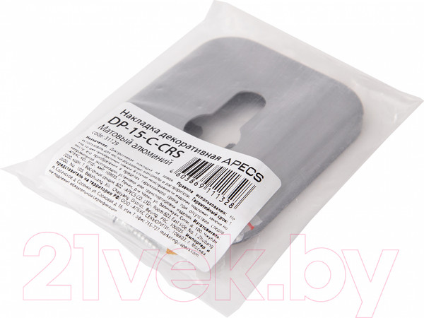 Изображение товара Накладка на цилиндр Apecs DP-15-C-CRS