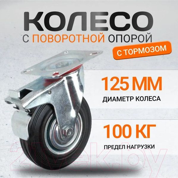 Изображение товара Опора колесная для тележки складской RAD AB 125 / 71037265