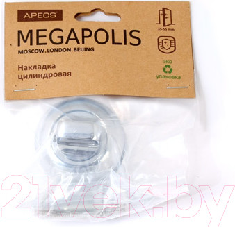 Изображение товара Фиксатор дверной защелки Apecs Megapolis WC-0803-CR