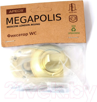 Изображение товара Фиксатор дверной защелки Apecs Megapolis WC-0803-GM
