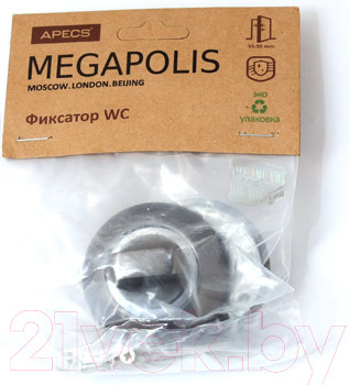 Изображение товара Фиксатор дверной защелки Apecs Megapolis WC-0803-GRF