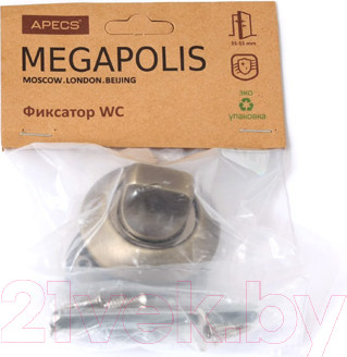 Изображение товара Фиксатор дверной защелки Apecs Megapolis WC-0803-MB