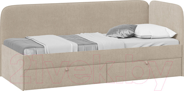 Изображение товара Кровать-тахта ТриЯ Молли 800 тип 1 (микровелюр Scandi Cream 03)