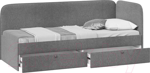 Изображение товара Кровать-тахта ТриЯ Молли 800 тип 1 (микровелюр Scandi Graphite 22)