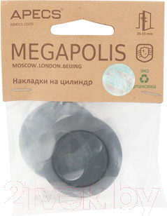 Изображение товара Накладка на цилиндр Apecs Megapolis DP-C-0802-BLM