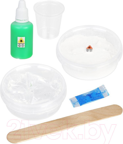 Изображение товара Набор для опытов On Time Полимерные червячки, Неньютоновская жидкость 2 в 1 / EX106T