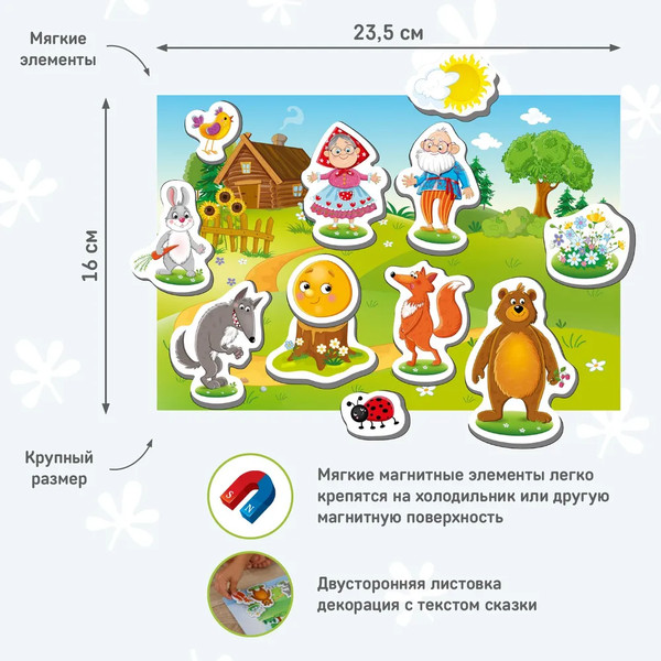 Изображение товара Кукольный театр El'Basco Toys Магнитный. Колобок / ET05-003