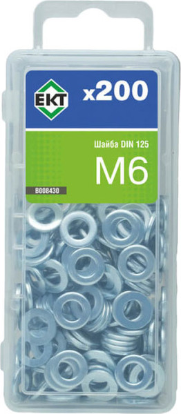 Изображение товара Шайба ЕКТ М6 DIN125 / B008430 (200шт, цинк)
