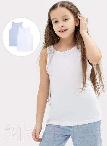 Изображение товара Комплект маек детских Mark Formelle 427739-2 (р.116-60, белый)