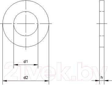 Изображение товара Шайба ЕКТ М5 Усиленная DIN9021 / BM001694 (200шт, цинк)