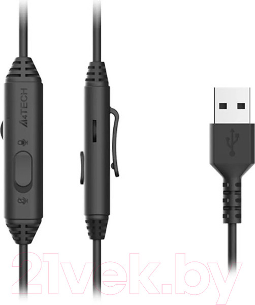 Изображение товара Наушники-гарнитура A4Tech Panda FH100U (черный/белый)